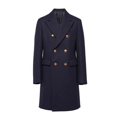 Prada 双排扣羊毛大衣 SGC39412U5S232