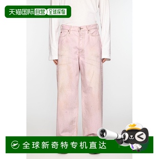 宽松 欧洲直邮Acne Studios FW24男士 淡粉色棉牛仔裤