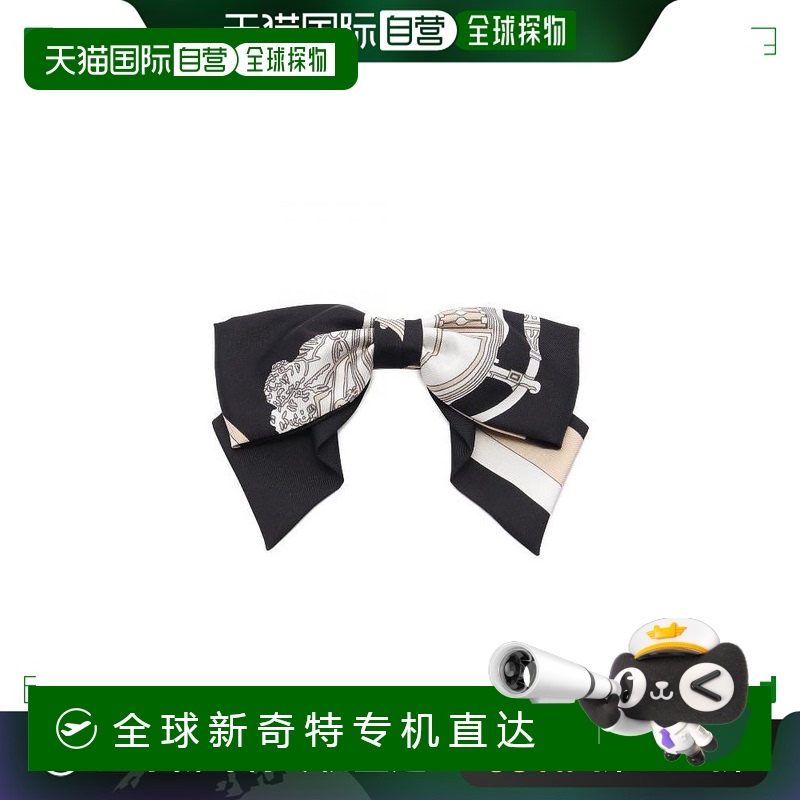 1h可退 日本直邮中古Hermes爱马仕女A级95新barretta发饰发夹帆布