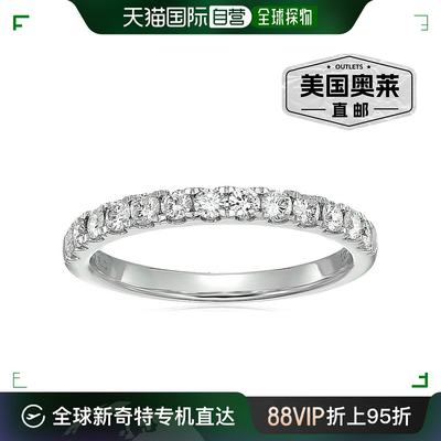 vir jewels1/2 cttw 钻石结婚戒指 14K 白金或黄金 13 石爪镶圆形