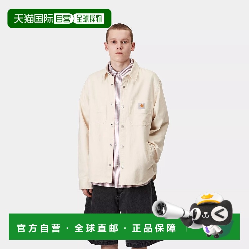 自营欧洲直邮Carhartt Wip 男士米色麻/棉衬衫夹克