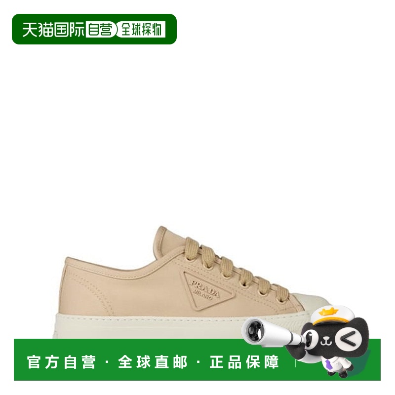 1h可退 香港直邮潮奢 Prada 普拉达 女士 防水台布织运动鞋正品休