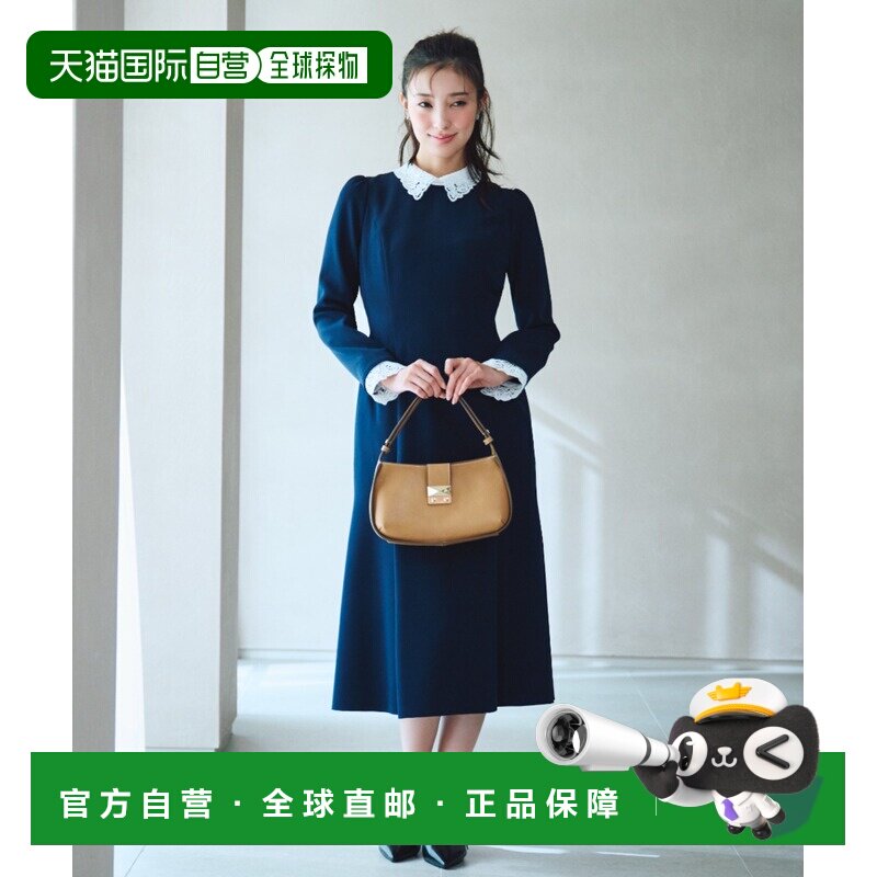 日本直邮CELFORD 女装 高级双层面料 修身鱼尾连衣裙 可拆卸蕾丝