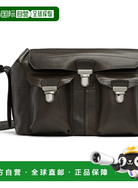 1h可退 香港直邮Lemaire 男士 灰色中号 Gear 单肩包 BG0096LL006