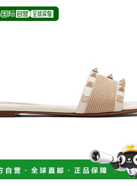 香港直邮潮奢 valentino 华伦天奴 女士 灰白色 & 驼色 Rockstud