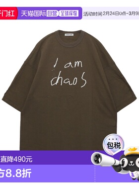 1h可退 日本直邮UNDERCOVER 男女同款 全棉混纺T恤 无缝剪裁 前胸