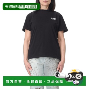 香港直邮潮奢 徽标细节T恤 GOLDEN 女士 GWP01220P0 GOOSE 1h可退