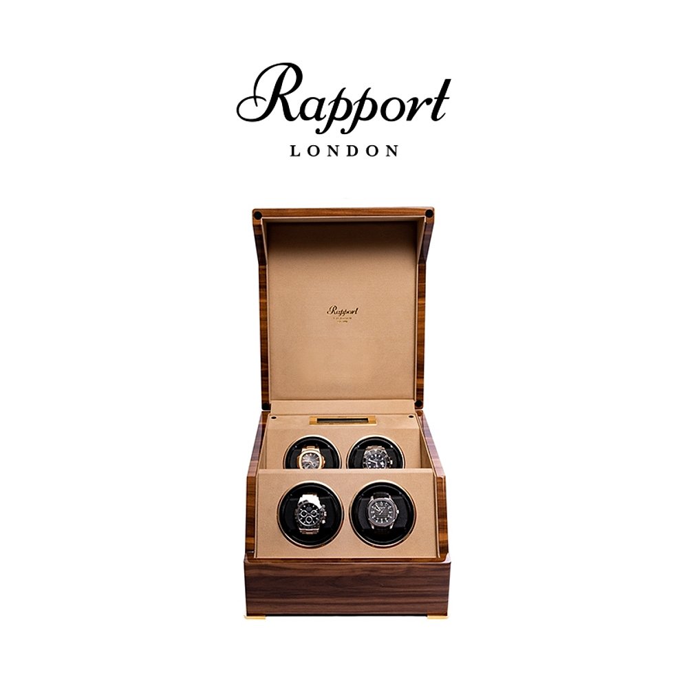 Rapport英国摇表器Perpetua四表位手表上弦器进口实木晃表器