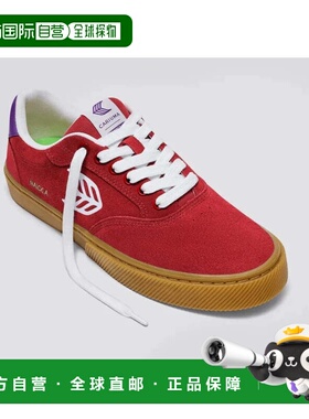 自营Cariuma Naioca Sneakers Women's Red Suede Low Top Skateb