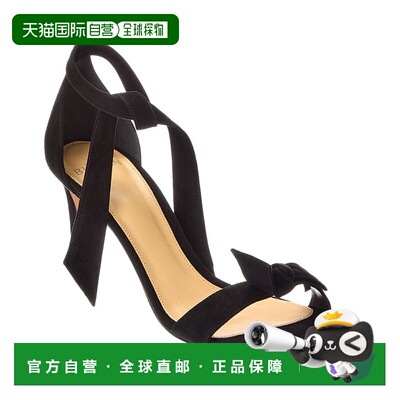 自营Alexandre Birman Clarita 75 Suede Sandal - black 美国奥