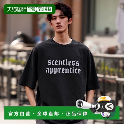 1h可退 日本直邮WESTSEA 男女同款复古印花破损加工半袖T恤 SEL12