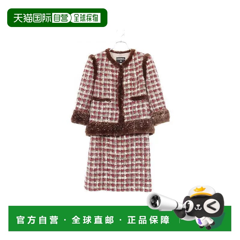 日本直邮中古Chanel香奈儿女BC级set up套装丝绸其他红色