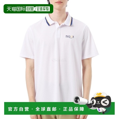 韩国直邮MALBON GRASSE PIQUE POLO 衫 (M-9136-WHT) 短袖珠地网/