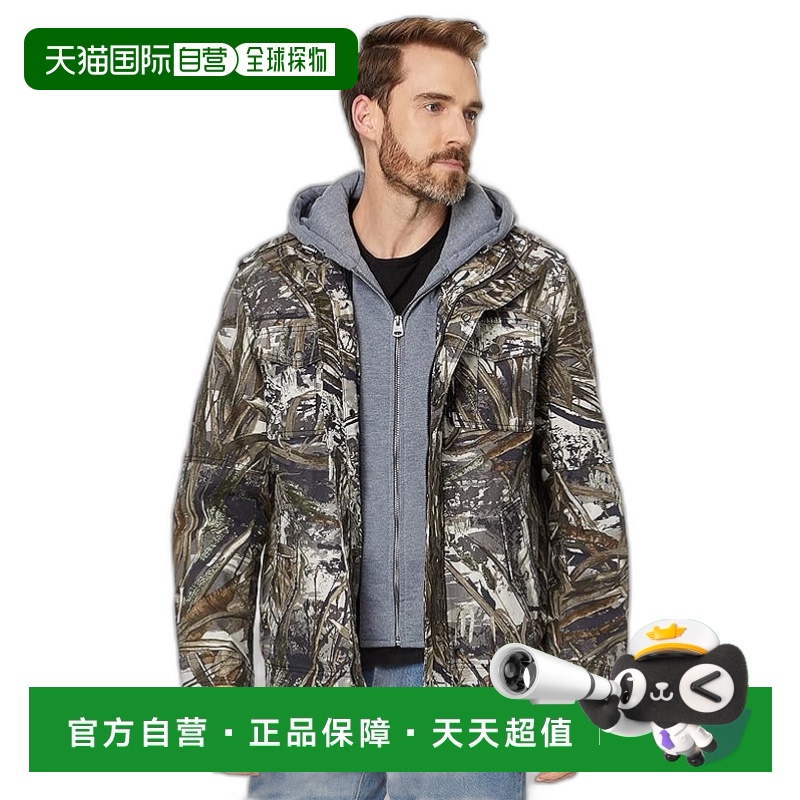 1h可退 香港直邮潮奢 Levi'S 李维斯 男士 Bib/Hood 双口袋带帽拉