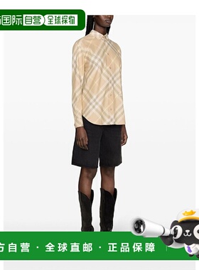 香港直邮Burberry 巴宝莉 女士 格纹棉质衬衫 8083594博柏利