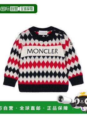1h可退 香港直邮MONCLER 男童针织毛衣 J29519C00004M1241P74 AW2
