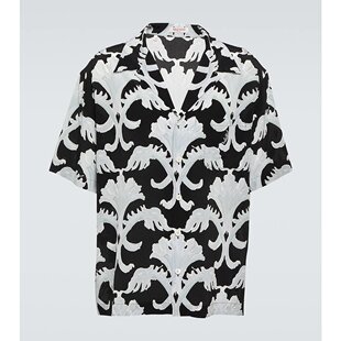 印花真丝保龄球衬衫 潮奢 男士 华伦天奴 000276 Valentino