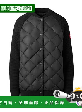 香港直邮Canada Goose 长袖绗缝羽绒夹克 7032L羊毛