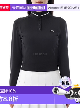 韩国直邮J.LINDEBERG Hertta 长袖 Polo 衫 (GWJT14031-9999) 长T