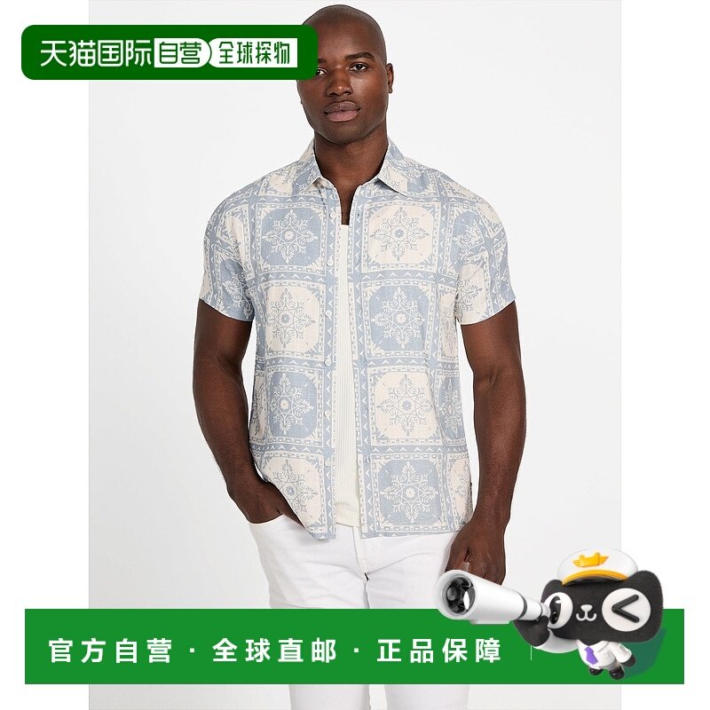 日本直邮Guess SS Mosley Tile Print衬衫 [GU1432EM032299]
