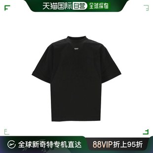 Off 米白T恤黑色上衣 White Polos OMAA120S24 男士 香港直邮潮奢