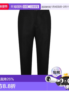 1h可退 香港直邮Sacai 男士 羊毛腰带休闲裤 03122M black黑色 舒