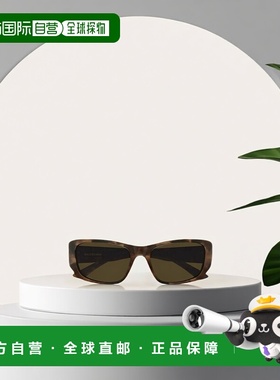 香港直邮BALENCIAGA 男士眼镜 BB0365S002 AW2024 黑色 几何框架