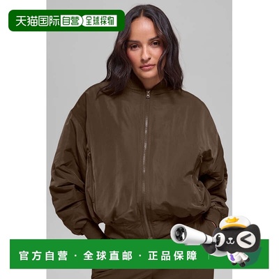 香港直邮alo yoga Urbanite Bomber 纯色舒适柔软夹克 女款w4444r