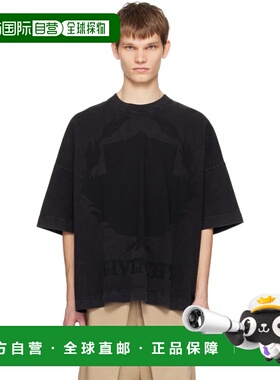 香港直邮Givenchy 纪梵希 男士 黑色 Shadow T 恤 BM71JC3YL1针织