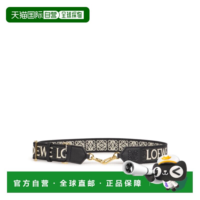 香港直邮LOEWE 女士单肩包 C073T87X011206 SS2026 黑色 提花肩带