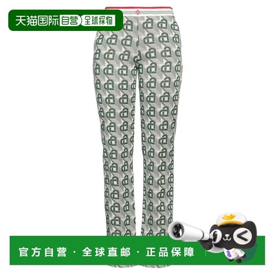 香港直邮Casablanca 女士 休闲长裤 green绿色 舒适时尚直筒裤