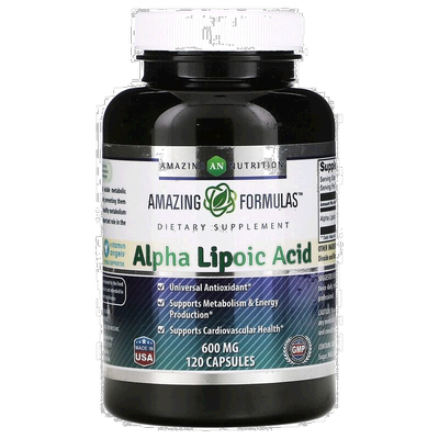 香港直发Amazing Nutrition α-硫辛酸维持心血管健康600mg*120粒