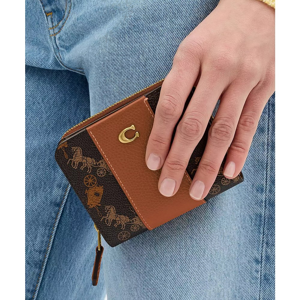 COACH 蔻驰 马车印花双折钱包 CR992 B4AWV