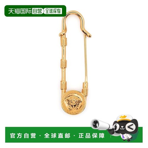 香港直邮versace 范思哲 女士 SPILLA MEDUSA 别针胸针 DG6H149DJ