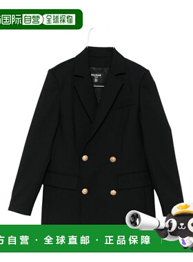 香港直邮BALMAIN 女童西装 BX2P14I0196930OR AW2025 黑色