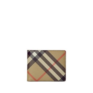 8095693 Burberry 巴宝莉 男士 格纹印花双折钱包