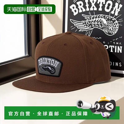 1h可退 日本直邮BRIXTON 男女同款刺绣品牌LOGO平沿帽 11803帽子