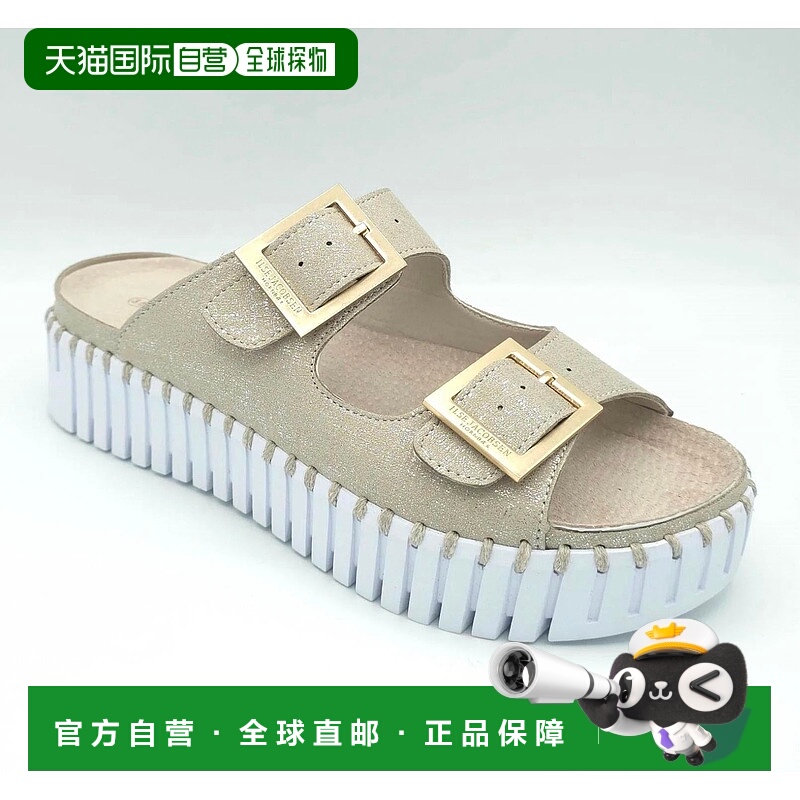 自营ilse jacobsen银色女式沙滩步行凉鞋 美国奥莱直发