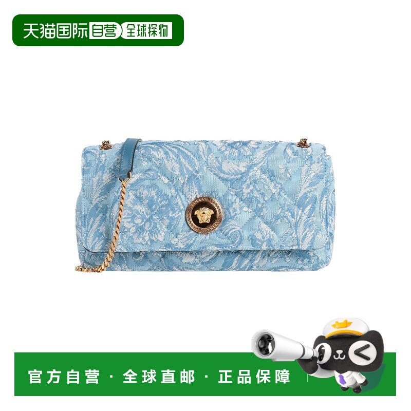 1h可退 香港直邮潮奢 versace 范思哲 女士 Bags 斜挎包 blue蓝色