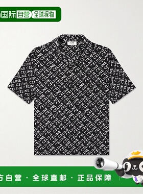 1h可退 Celine 思琳 男士 短袖衬衫 2C946748T black黑色