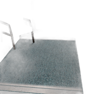 jonathan yAlda 现代简约混合纯黑色/奶油色室内/室外地毯 - 绿松