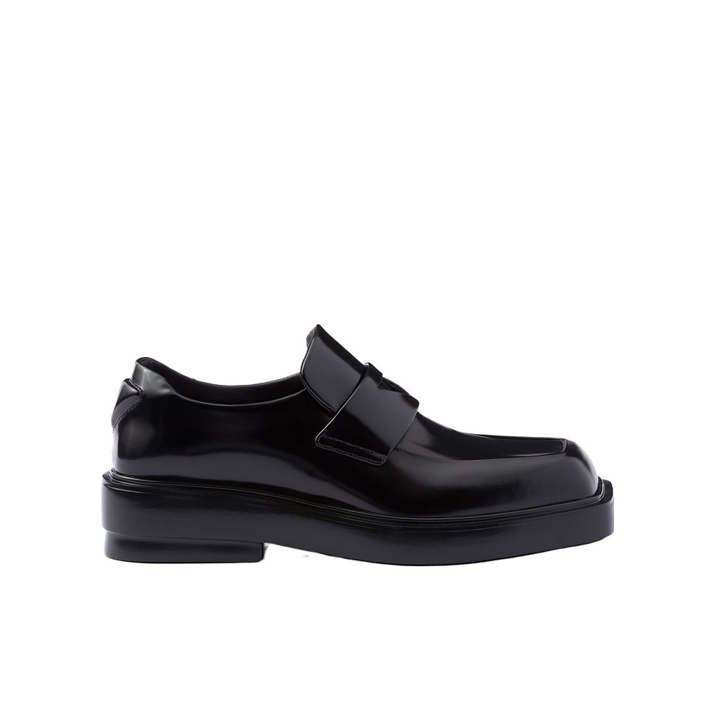 PRADA 女士休闲鞋 1D499N055F040F0002 CO 黑色 徽标细节乐福鞋