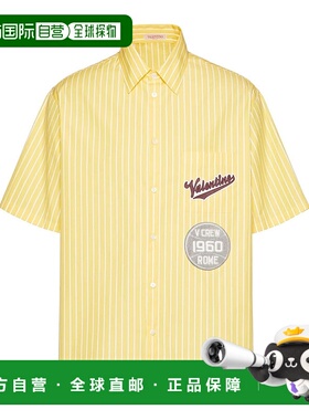 香港直邮VALENTINO 男士衬衫 2V3AAD1090727X AW2023 黄色男装