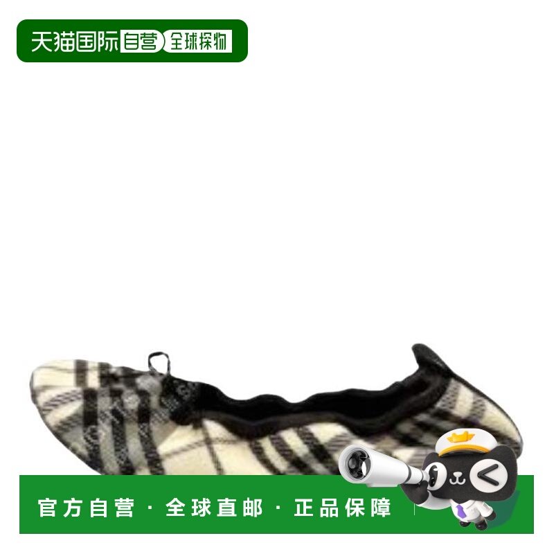 1h可退 香港直邮Burberry 巴宝莉 女士 格紋淺褐色芭蕾舞鞋 81215,女鞋,浅口单鞋,淘宝优惠券,粉丝福利购,淘宝优惠卷