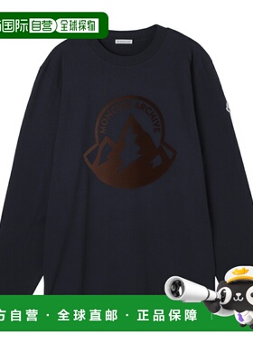 日本直邮Moncler 男士圆领长袖T恤 8d00016 89ahd 778