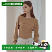 Set 韩国直邮LOEUVRE SK2SP534 Layered Knit 女士毛针织衫 Bolero