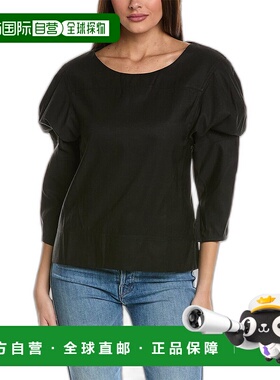 自营 3.1 Phillip Lim 泡泡袖上衣 - 黑色 美国奥莱直发