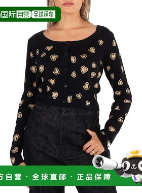自营Moschino Ladies Heart-Intarsia Cardigan - fantasy print