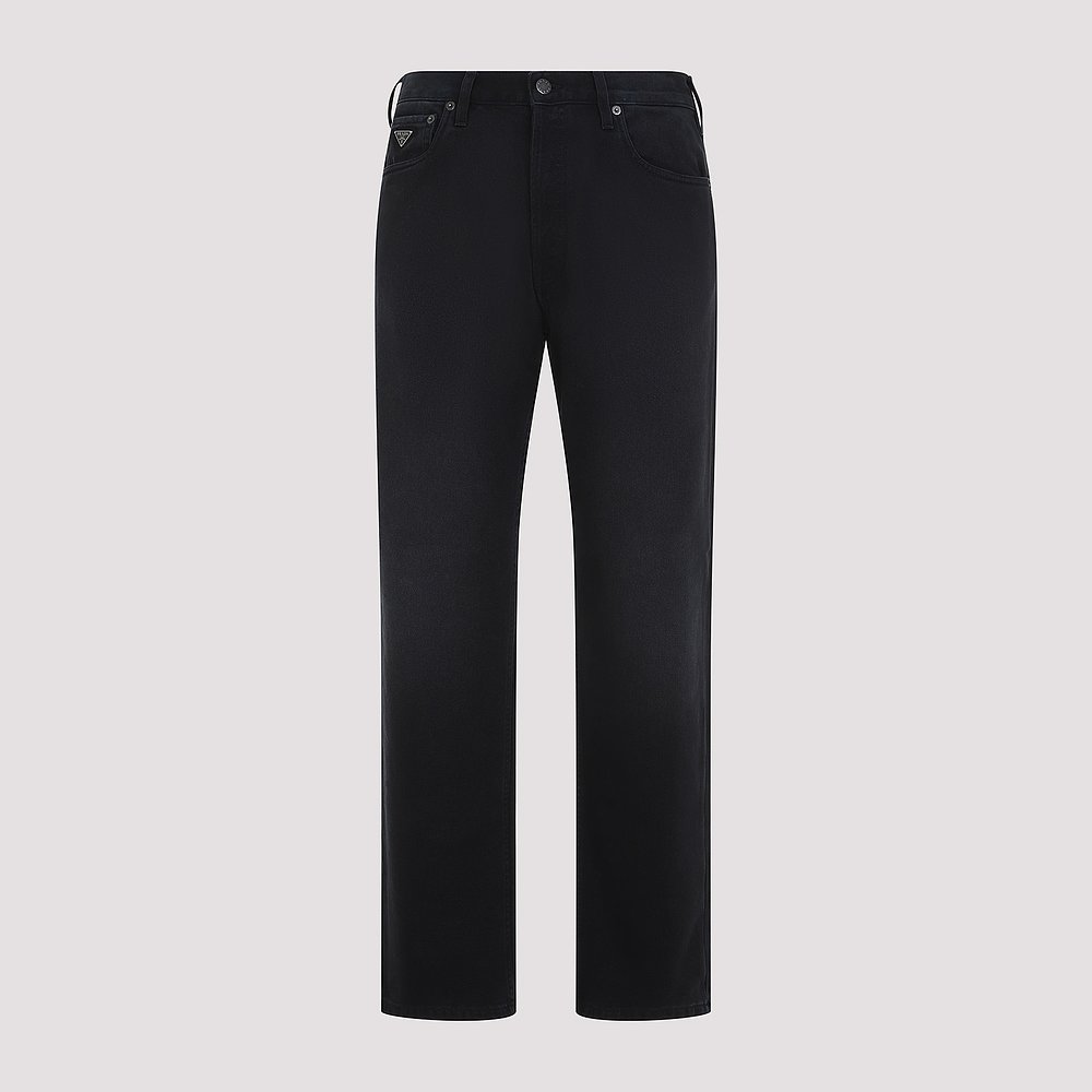 PRADA 男士牛仔裤 GEP358SAAO148JF0557 SS2025 黑色