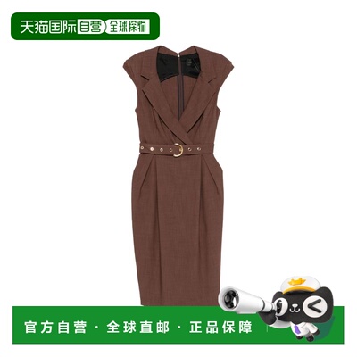 1h可退 香港直邮Pinko 品高 女士 EARTH ELASTANE 棕色粘胶纤维聚